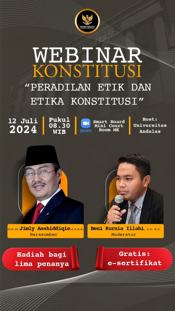 FH UNG Ikuti Webinar Konstitusi "Peradilan Etik dan Etika Konstitusi"