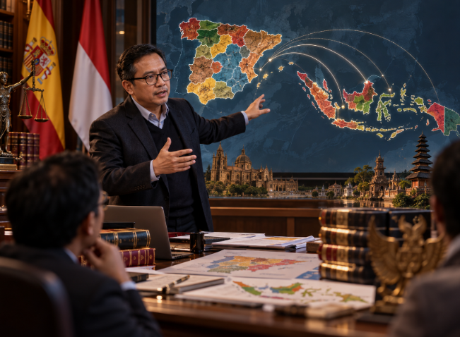 Belajar dari Spanyol: Dr. Novendri Nggilu Bedah Desentralisasi Asimetris dan Integrasi Nasional